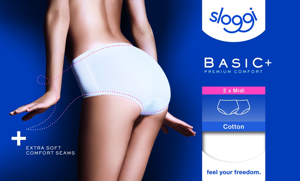 sloggi Basic PLUS Midi 2P